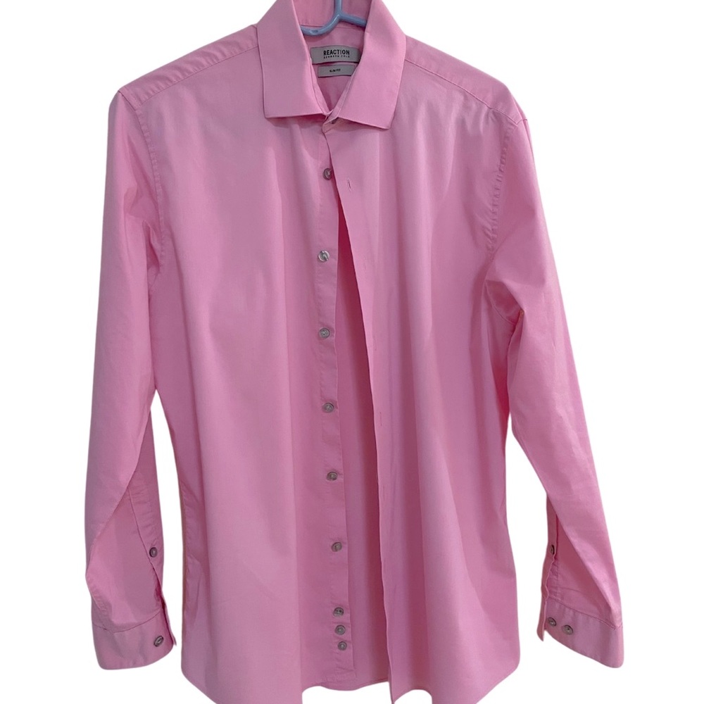 Kenneth Cole Reaction Men’s hot pink dress shirt 15.5 32/3…